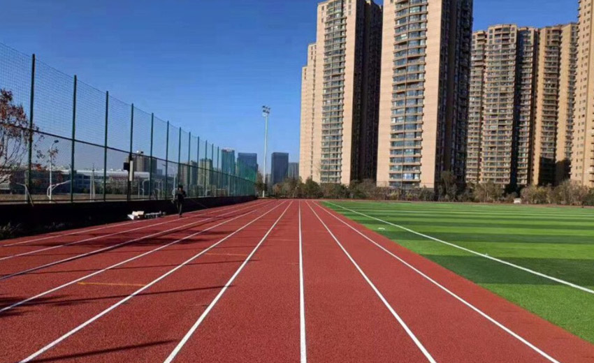 泉州博文中学塑胶跑道